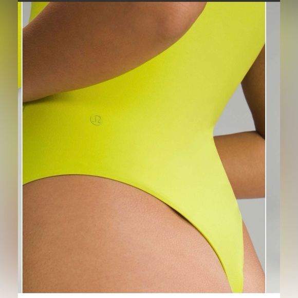 Lululemon Lichen Lime Green Bodysuit - Picture 2 of 6